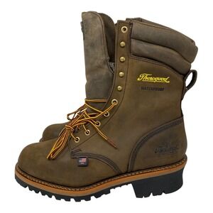 Thorogood Logger Series 9" WP Steel Toe Boots 804-3555 Brown 11 D US NEW